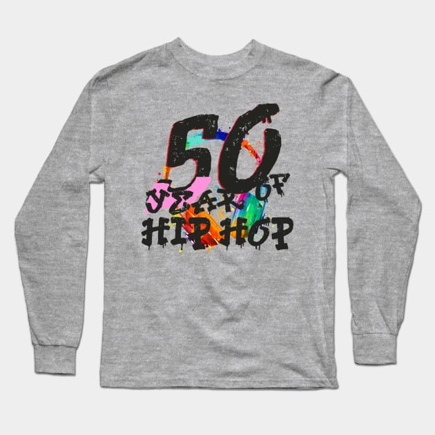50 Years of Hip Hop 90s Original Classic Long Sleeve T-Shirt by GoPath